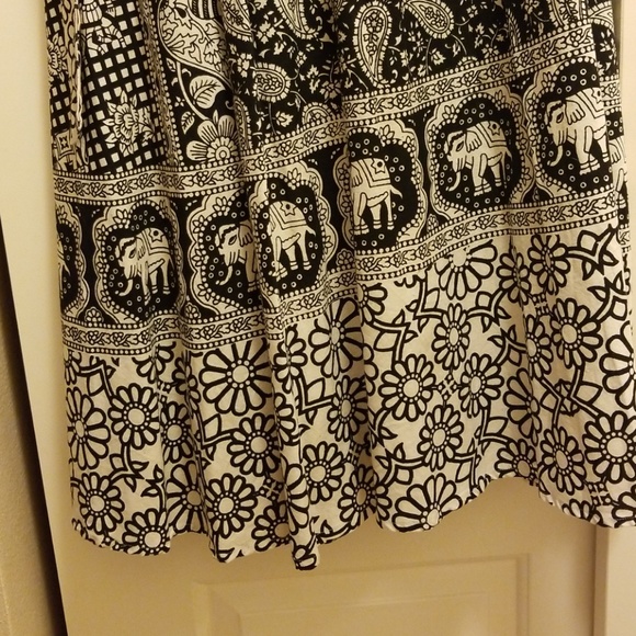 Wrap Around 100% Cotton Skirt - Picture 5 of 6